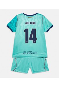 Barcelona Karim Adeyemi #14 Jalkapallovaatteet Lasten Kolmas peliasu 2026-27 Lyhythihainen (+ Lyhyet housut)